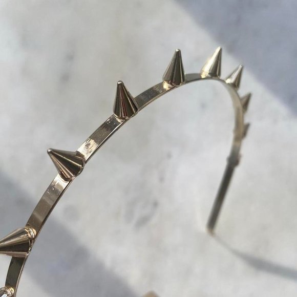 Spiked Gold Headband - Picture 2 of 2